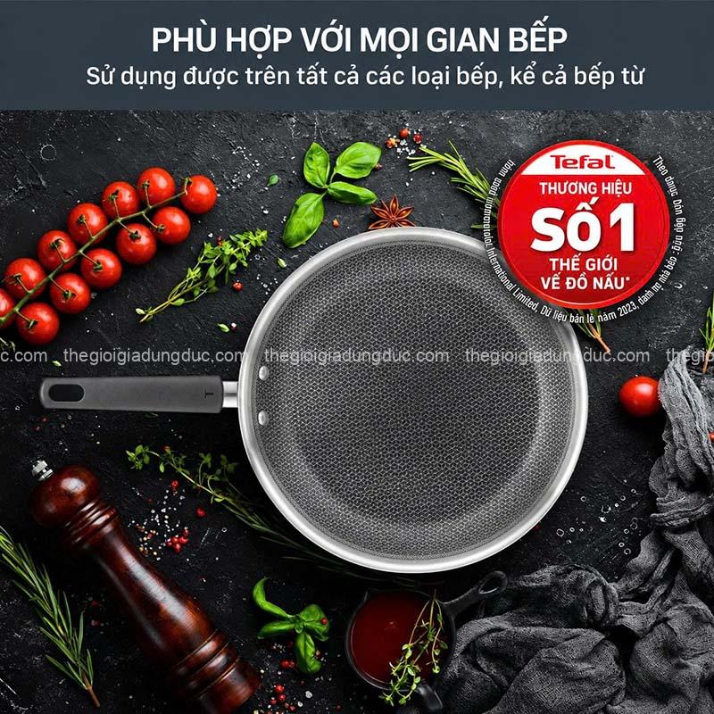 chao-chien-inox-chong-dinh-lien-khoi-tefal-power-van-thep (18) Chảo chiên inox chống dính liền khối Tefal Power vân thép