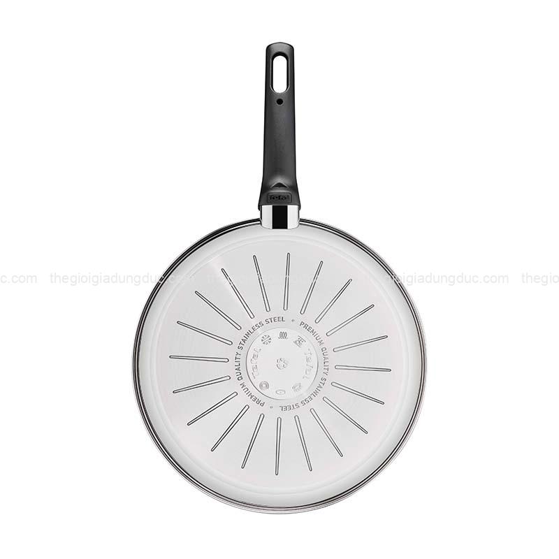 chao-chien-inox-chong-dinh-lien-khoi-tefal-power-van-thep (2) Chảo chiên inox chống dính liền khối Tefal Power vân thép