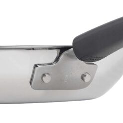 Chảo chiên inox chống dính liền khối Tefal Power vân thép