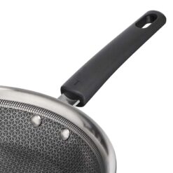 Chảo chiên inox chống dính liền khối Tefal Power vân thép