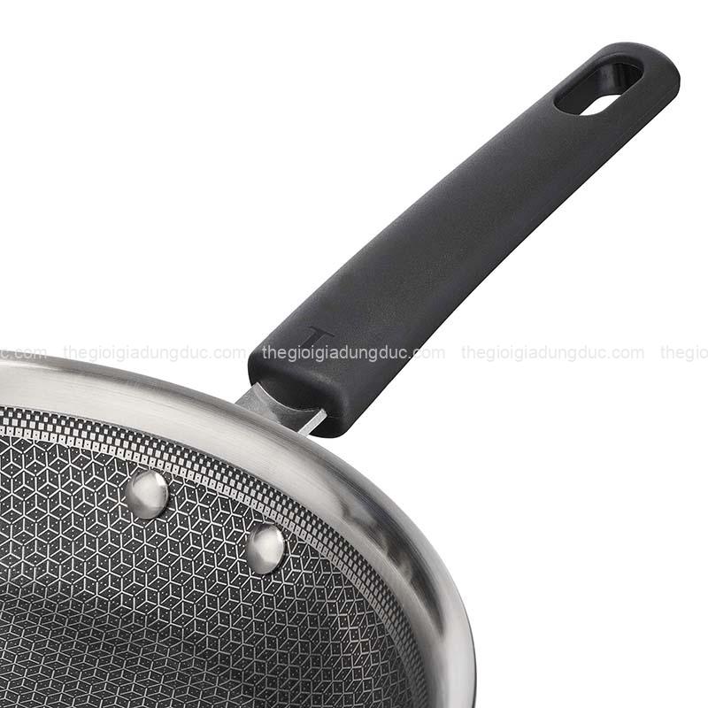 chao-chien-inox-chong-dinh-lien-khoi-tefal-power-van-thep (4) Chảo chiên inox chống dính liền khối Tefal Power vân thép