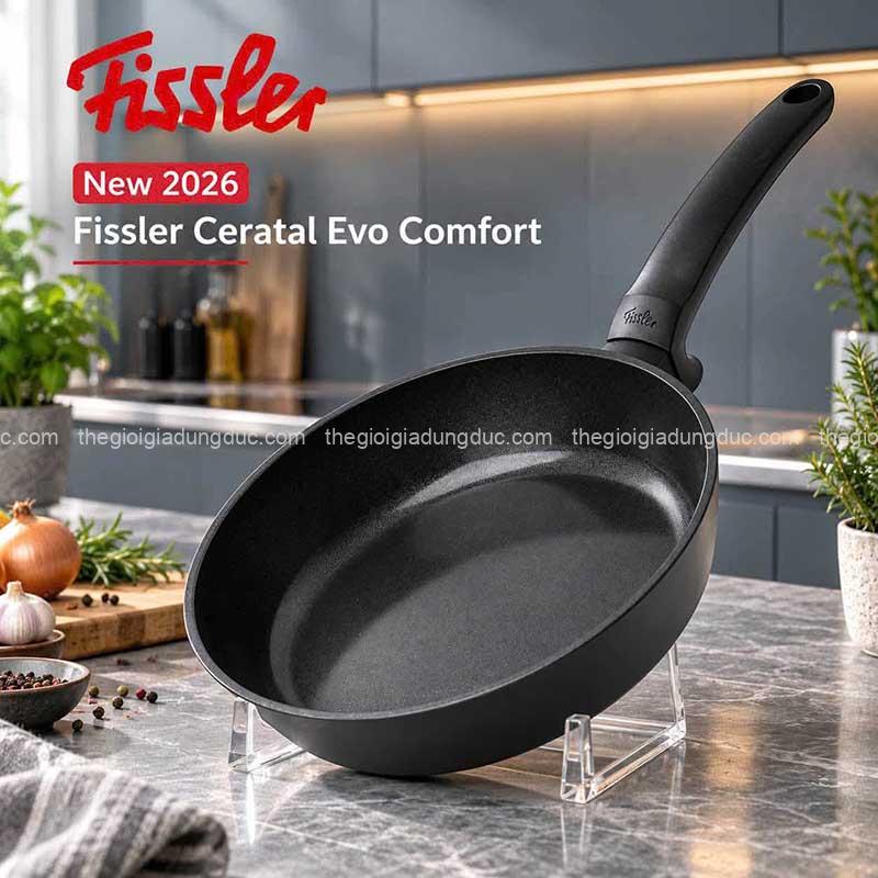 Set 2 chảo chống dính Fissler Ceratal® Evo Comfort 24/28cm