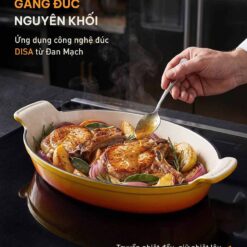 Chảo gang oval phủ men sứ GKÖCH FD24C