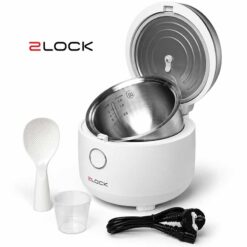 Nồi Cơm Điện Tử Inox 1.2L 2LOCK Korea