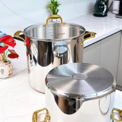 Nồi luộc gà Michelangelo 28cm và 30cm quai vàng