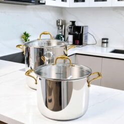 Nồi luộc gà Michelangelo 28cm và 30cm quai vàng