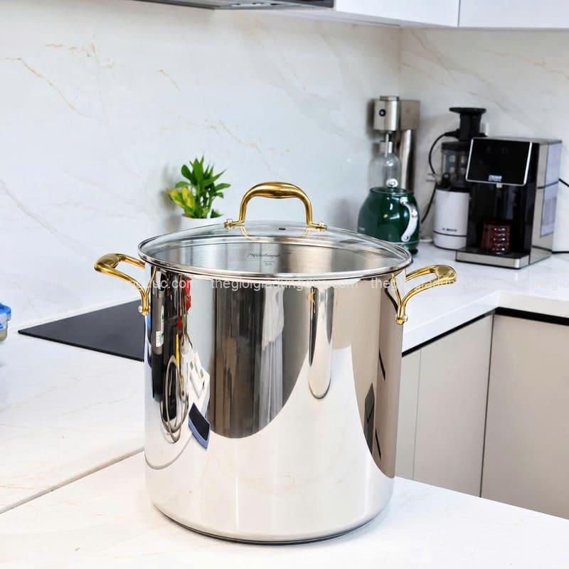 Nồi luộc gà Michelangelo 28cm và 30cm quai vàng