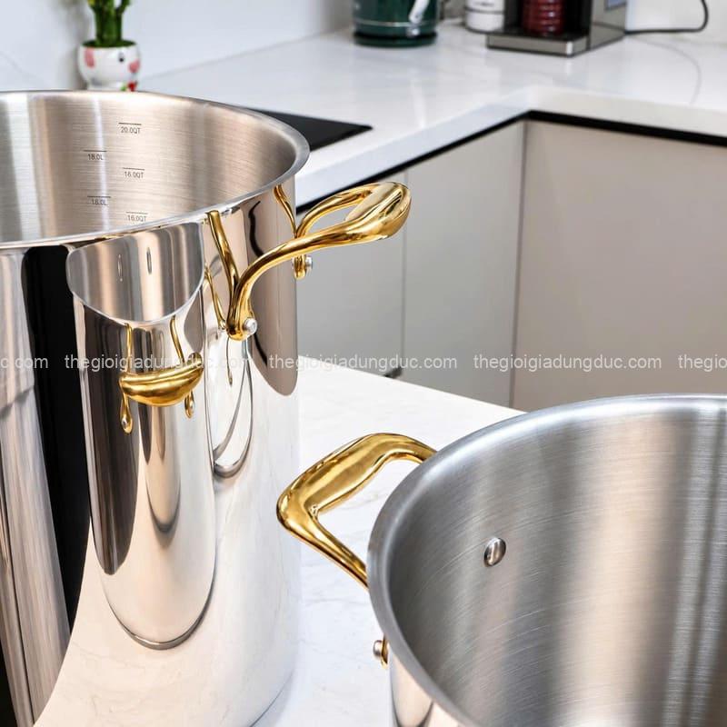 noi-luoc-ga-michelangelo (8) Nồi luộc gà Michelangelo 28cm và 30cm quai vàng