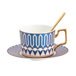 Set 2 cốc trà chiều kèm thìa và đĩa lót