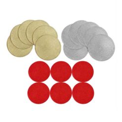 Set 6 tấm lót bàn ăn tròn lấp lánh 38cm