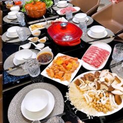 Set 6 tấm lót bàn ăn tròn lấp lánh 38cm