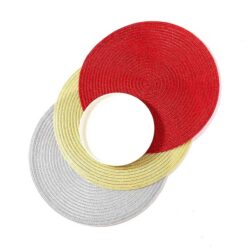 Set 6 tấm lót bàn ăn tròn lấp lánh 38cm