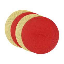 Set 6 tấm lót bàn ăn tròn lấp lánh 38cm