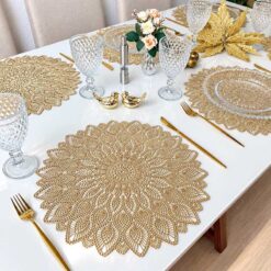 Set 6 tấm lót bàn EVEVDA hình cánh hoa