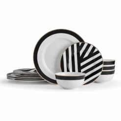 Set bát đĩa Mikasa Luxe Deco 12 món