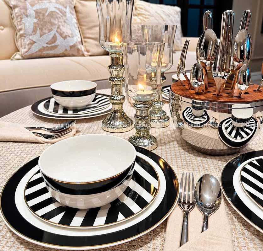 Set bát đĩa Mikasa Luxe Deco 12 món