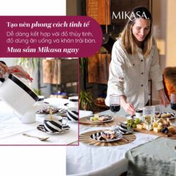 Set bát đĩa Mikasa Luxe Deco 12 món