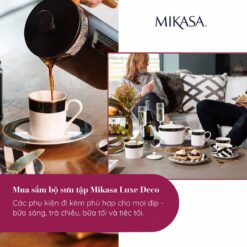 Set bát đĩa Mikasa Luxe Deco 12 món