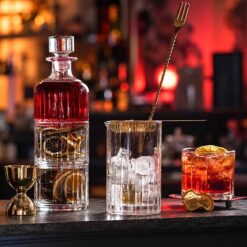 Set pha lê 1 bình 2 cốc chồng nhau whisky Bohemia Bar Selection Deluxe
