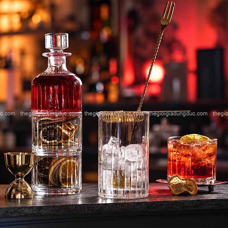 set-pha-le-1-binh-2-coc-whisky-bohemia-bar-selection-deluxe (1) Set pha lê 1 bình 2 cốc chồng nhau whisky Bohemia Bar Selection Deluxe