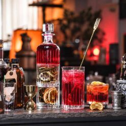 Set pha lê 1 bình 2 cốc chồng nhau whisky Bohemia Bar Selection Deluxe