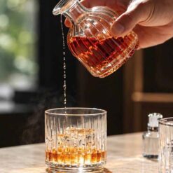 Set pha lê 1 bình 2 cốc chồng nhau whisky Bohemia Bar Selection Deluxe